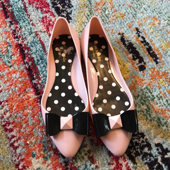 kate spade Shoes - Kate Spade Pink Jelly Flats